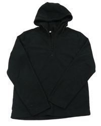 Černá funkční fleecová mikina s kapucí Mountain Warehouse