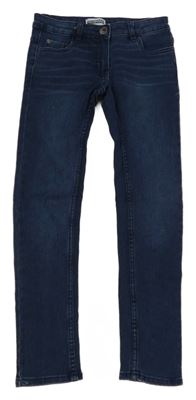 Tmavomodré teplákové rifle Pocopiano