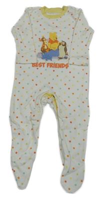 Bílo-žlutý overal s medvídkem Pú Disney