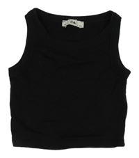 Čierny rebrovaný crop top C&A