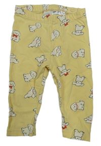 Žlté tepláky s pejsky H&M