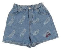 Modré riflové kraťasy Stranger Things H&M