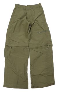 Khaki šusťákové outdoorové kalhoty Columbia 