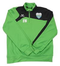 Zeleno-čierna futbalová mikina Erima