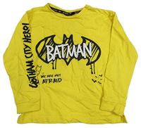 Žlté pyžamové tričko s Batmanem