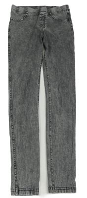 Tmavosivé plesňové džegíny H&M