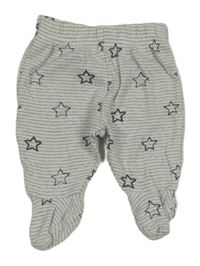 Šedo-bílé pruhované polodpuky s tmavomodrými hviezdičkami George