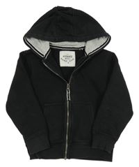 Černá propínací mikina s kapucí Next