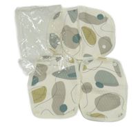 Nové - 3x - Smetanové vzorované prošívané připínání k nosítku na dítě Bébá mour