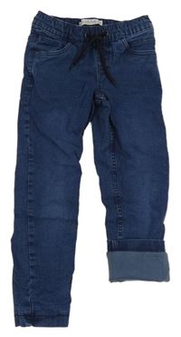 Modré teplákové podšité rifle POCOPIANO