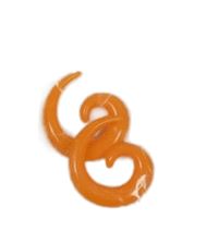 Nové - oranžové akrylové spirálové šnečí expandéry