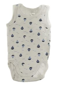 Biele body s plachetnicemi H&M