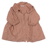 Staroružové menšestrové prepínaci košeľové šaty s kvetmi PRIMARK