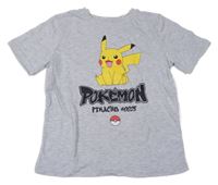 Sivé tričko s Pikachu H&M