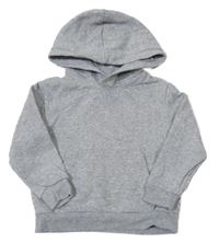 Sivá melírovaná mikina s vreckom a kapucňou H&M
