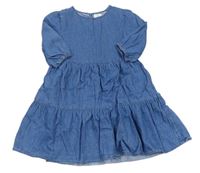 Modré ľahké rifľové šaty F&F