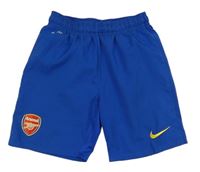 Modré šusťákové fotbalové funkční kraťasy - FC Barcelona Nike