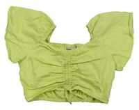 Limetková crop halenka Matalan