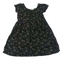 Čierne plátenné šaty s UFO H&M