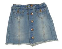 Modrá rifľová prepínaci sukňa Denim Co.