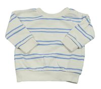 Bílo-modrá pruhovaná mikina Primark