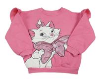 Tmavorůžová mikina s Marií a volánky C&A