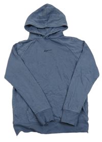 Tmavomodrá mikina s nápisem a kapucí George