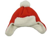 Červená čepice s bambulí C&A