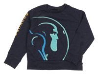 Tmavomodrá melírovaná mikina s Buzzem Rakeťákem Disney