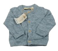 Nové - Modrý melírovaný prepínaci sveter Lupilu