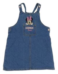 Modré riflové laclové šaty s Minnie Primark