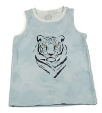 Svetlomodré tielko s tigrom