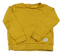 Horčicová melírovaná mikina Name it