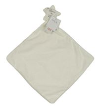 Nové - Bílý plyšový usínáček s hvězdou Tu