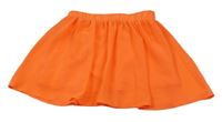 Neónově oranžová šifónová sukňa Dopodopo