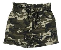 Army plátěné kraťasy s páskem Firetrap