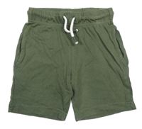 Khaki bavlnené kraťasy F&F