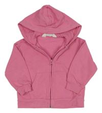 Ružová prepínaci mikina s kapucňou H&M