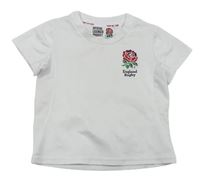 Biele športové tričko s růží
