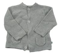 Sivý prepínaci sveter s vreckami