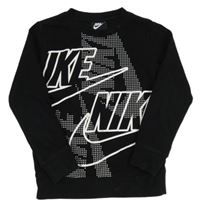 Černá mikina s logy Nike