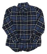 Modro-černá kostkovaná košile Next