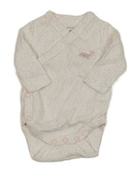 Bielo-ružové vzorované zavinovací body C&A