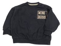 Antracitová mikina s nápisom Nutmeg