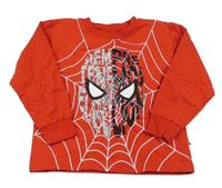 Červená ľahká mikina so Spidermanem