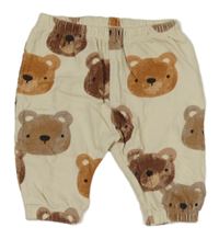 Béžové tepláky s medveďmi Next