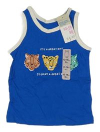 Nové - modré tílko s šelmičkami Primark