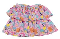 Ružovo-farebná vrstvená sukňa dunnes