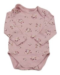 Růžové květované body C&A