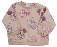 Ružová mikina s Minnie a kamarády zn. Disney